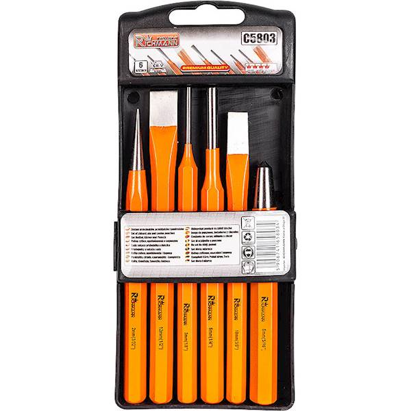 Zestaw przecianków, przebijaków i punktaków