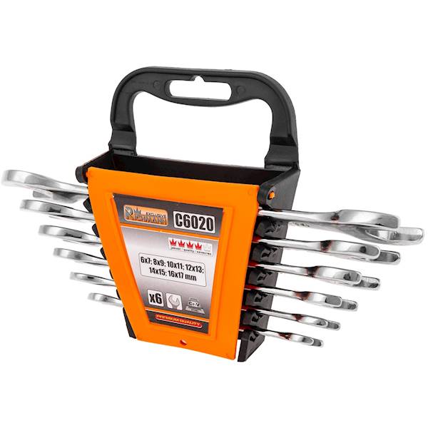 Klucze płaskie "CORONA" 6-17mm 6el.