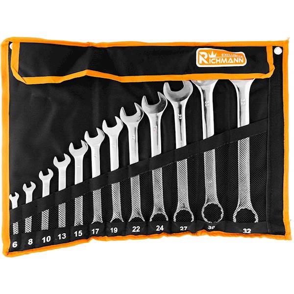 Klucze oczk-płaskie 12cz./6-32/CORONA