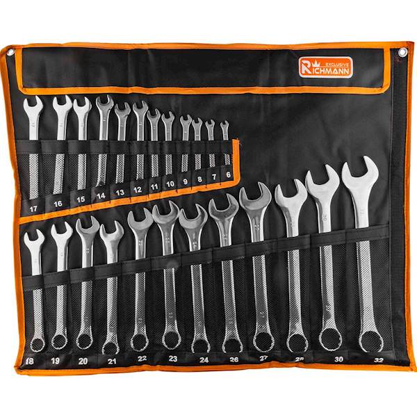 Klucze oczk-płaskie 24cz./6-32/CORONA płachta