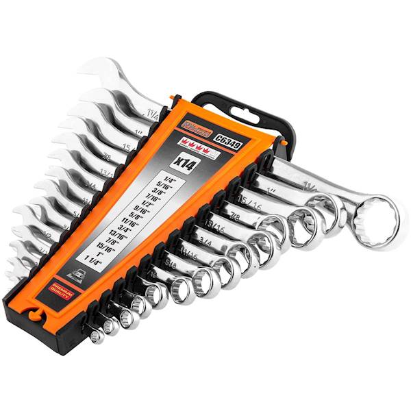 Klucze oczk-płaskie calowe 1/4"-1-1/4" CORONA