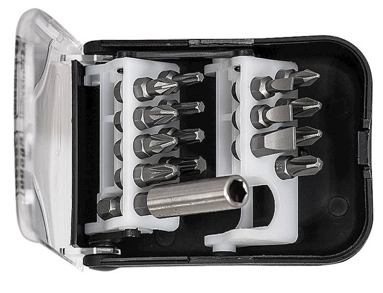 Zestaw grotów 17cz. z uchwytem