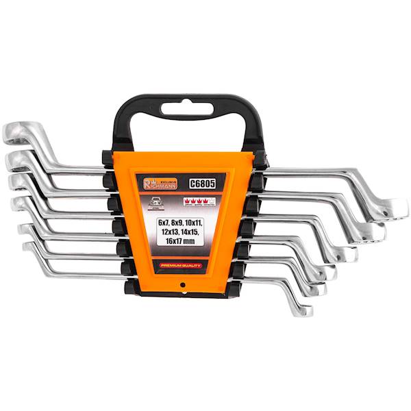 Klucze oczk-2xgięte 6cz. /6-17/CORONA