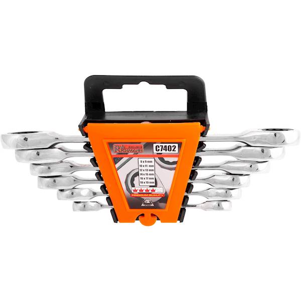 Klucze z grzechotką oczkowe 8-19mm CORONA