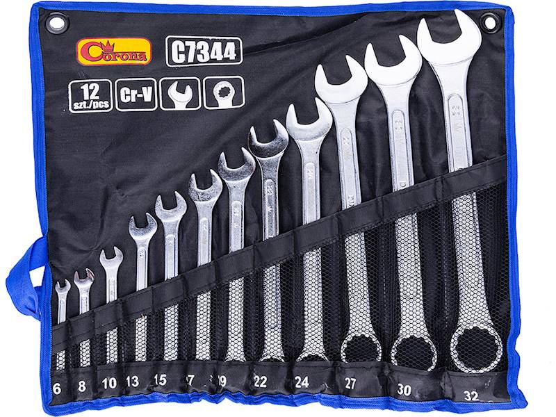 Kpl.kluczy pł-oczk 6-32mm. 12cz. CORONA