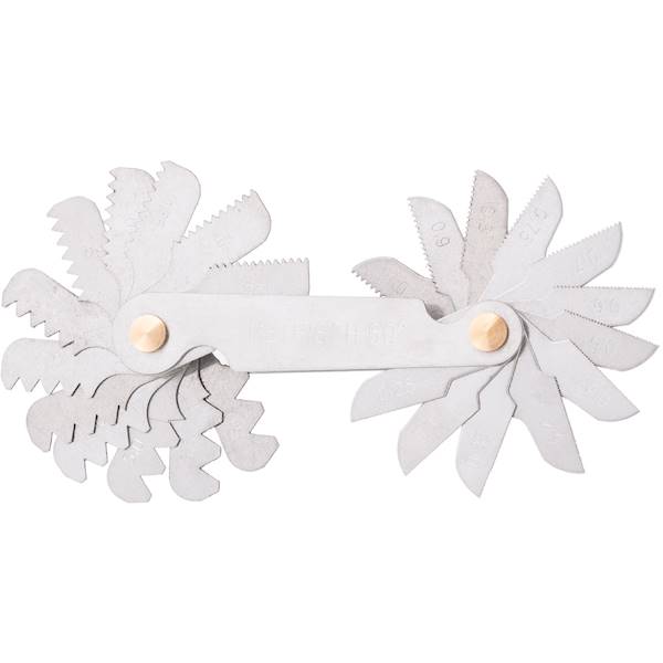 Grzebień do pomiaru gwintów 24szt 0,25-6mm