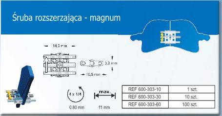 ŚRUBA FISCHER MAGNUM 100 szt