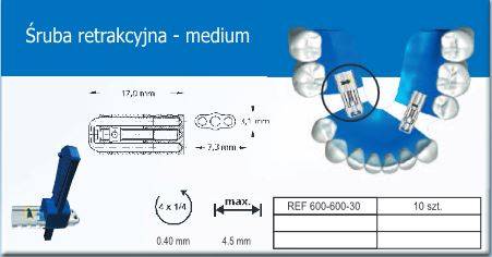 ŚRUBA ZWIERAJĄCA MEDIUM 10 szt.