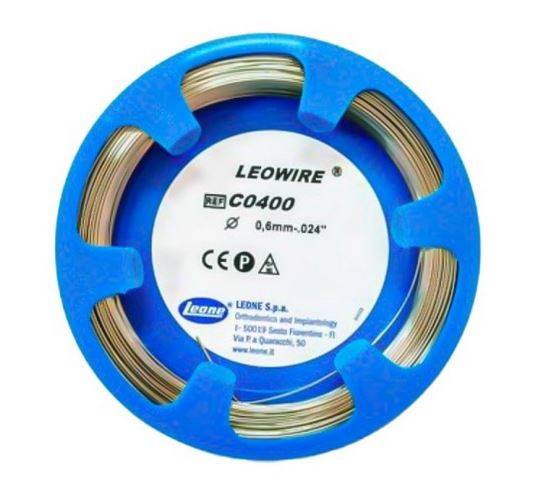DRUT LEOWIRE 1,0 mm SPRĘŻYSTO-TWARDY DUŻY KRĄŻEK