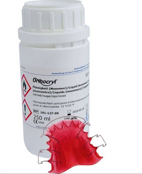 ORTHOCRYL  MONOMER 250 ml CZERWONY