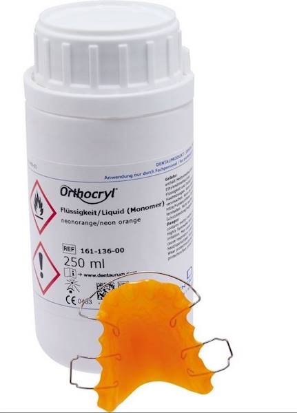 ORTHOCRYL  MONOMER NEON POMARAŃCZOWY 250 ml
