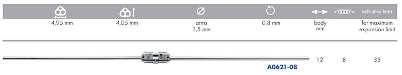 ŚRUBA HYRAX  8 mm PROSTA DOLNA