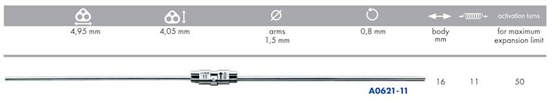 ŚRUBA HYRAX 11 mm POJEDYNCZA MICRO