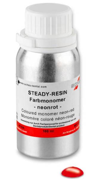 STEADY-RESIN mon. / plyn 100 ml neon red scheu