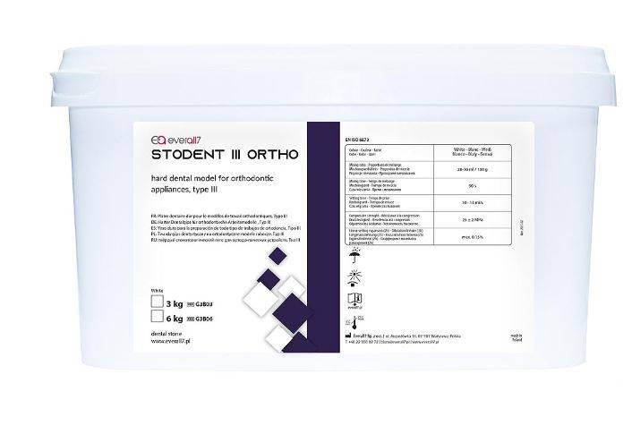 GIPS 6kg  STODENT ORTHO III kl. BIAŁY..