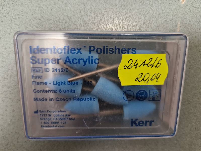 IDENTOFLEX  gumki Kerr delikatne jasnoniebieniebes