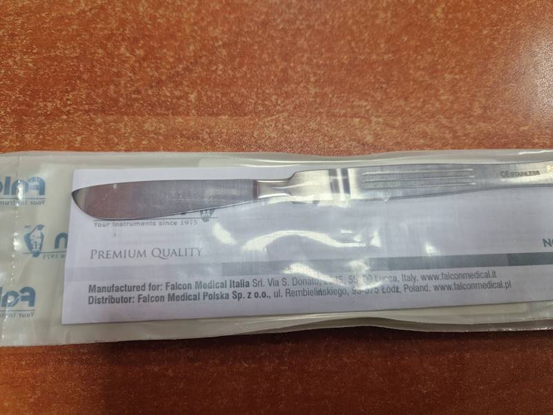 LANCET 60MM  Sklapel z uchwytem 