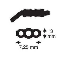 ŚRUBA SEKTOROWA  MICRO WYGIĘTA 13 MM DOLNA 