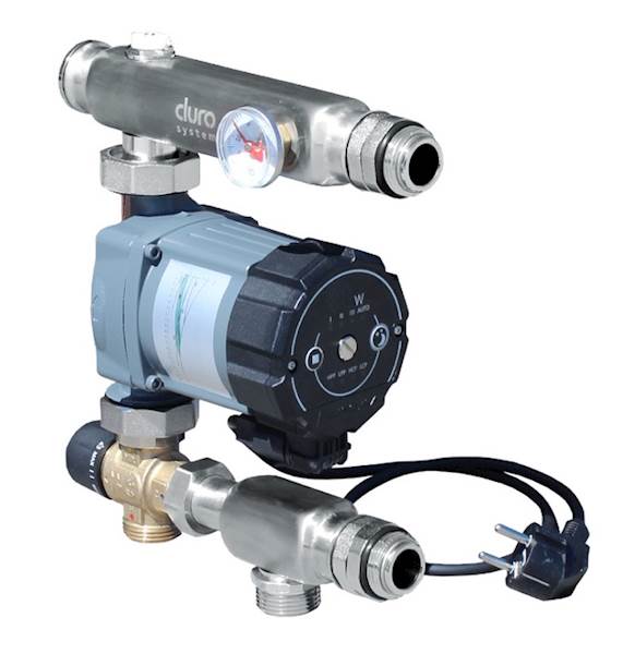 Układ mieszający do rozdzielacza podłogowego z pompą elektroniczną Mercurio 25/60-130 mm