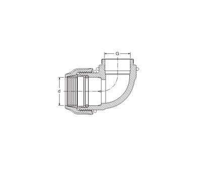 Kolano Skręcane DN 75 x 2.1/2" GW PN16 do Rur PE