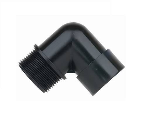 Kolano 1.1/4" GW/GZ tworzywo PP czarne gwintowane