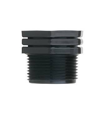 Korek 1.1/4" GZ tworzywo PP czarne gwintowane