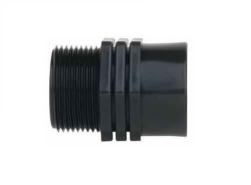 Redukcja nyplowa 3/4x1/2" GW/GZ tworzywo PP czarne gwintowane