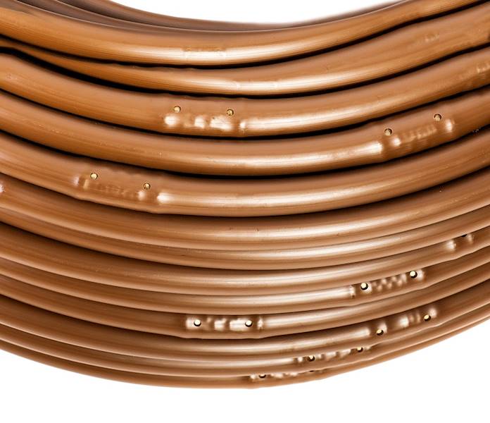 Linia kroplująca z kompensacją ciśnienia BRĄZ Water-CLOSE 16mm Emiter 33cm 2,0L/h 300mb