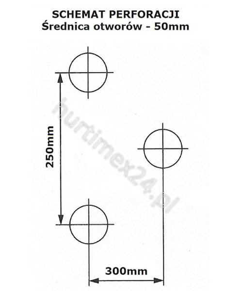 Folia do ściółkowania 1,00x100mb UV4 4-sezonowa z dwoma rzędami otworów