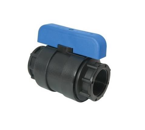 Zawór PE 1.1/4" GW/GW PN10 nieb