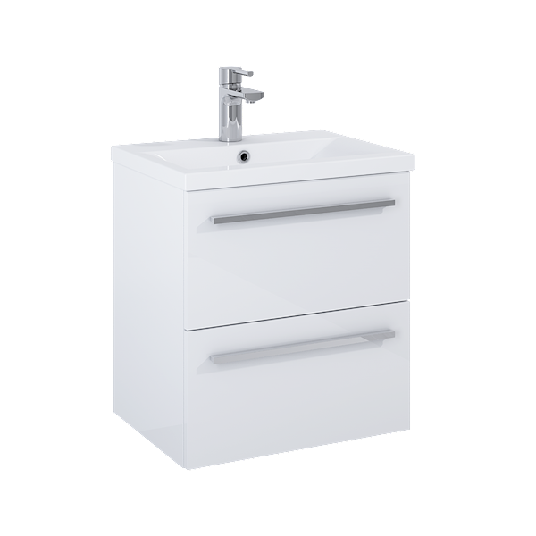 Kwadro Plus set szafka 50 2S white z umywalką