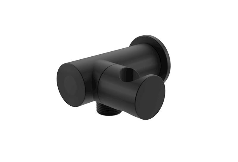 Uchwyt słuchawkowy z przyłączemwody1/2 black