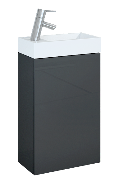 Young Basic szafka z umywalką 40 1D anthracite