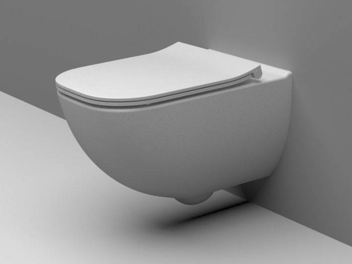 Palo miska WC ceramiczna wisząca bezkołn.z deską