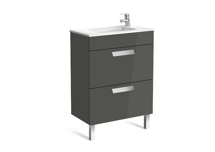 Debba Zest. łaz.Unik Compacto 60 cm z 2 sz.antracy