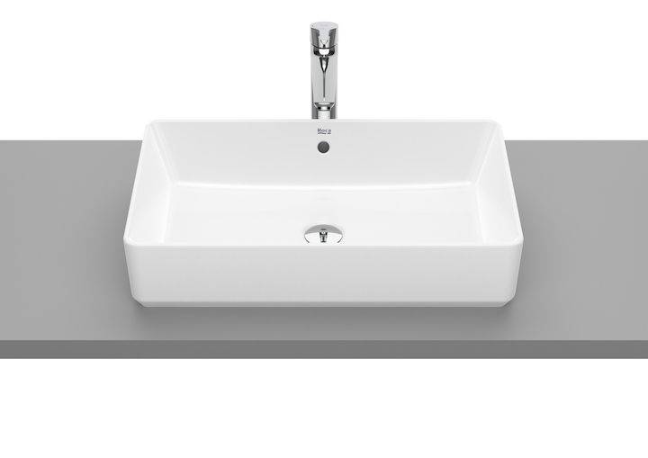 GAP SQUARE - Umywalka nablatowa prost. 60 cm