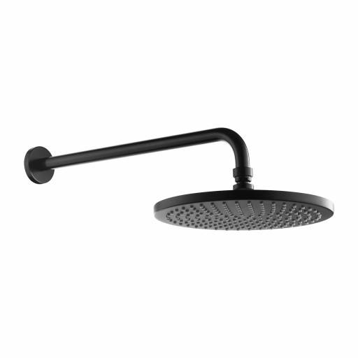 Deszczownica z ramieniem, o25 cm, czarny mat