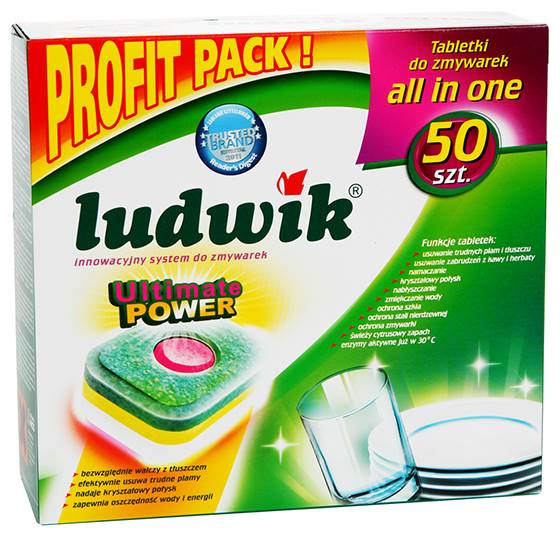 TABLETKI DO ZMYWARKI LUDWIK 50 SZT A5 SC