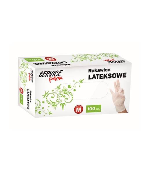 RĘKAWICZKI LATEKSOWE M 100 szt SC