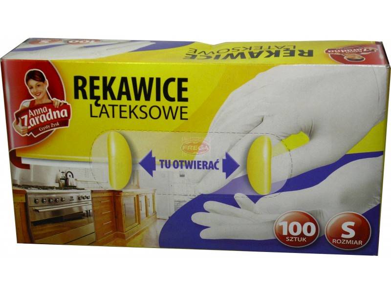 RĘKAWICZKI LATEKSOWE S 100szt. SC
