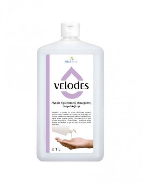 PŁYN DO DEZYNF RĄK VELODES SOFT- 1L A12 medisept S