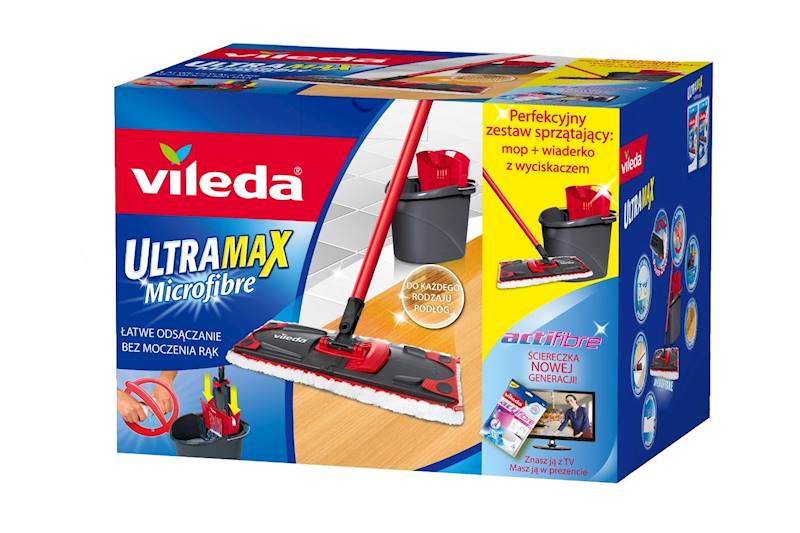 MOP PŁASKI VILEDA ULTRAMAX SC ZESTAW Z WIADREM
