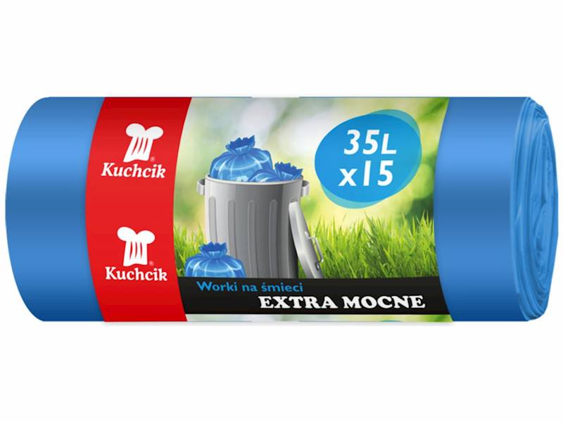 WORKI NA ŚMIECI NIEBIESKIE 35L/15szt SC A50