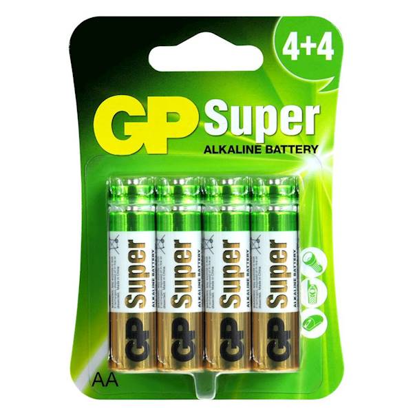 BATERIA ALKAICZNA GP AA 8 SZT LR6 SC