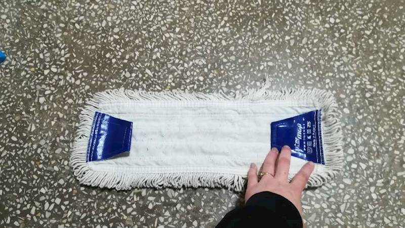 MOP PŁASKI Z ZAKŁADKAMI BAWEŁNA 40CM