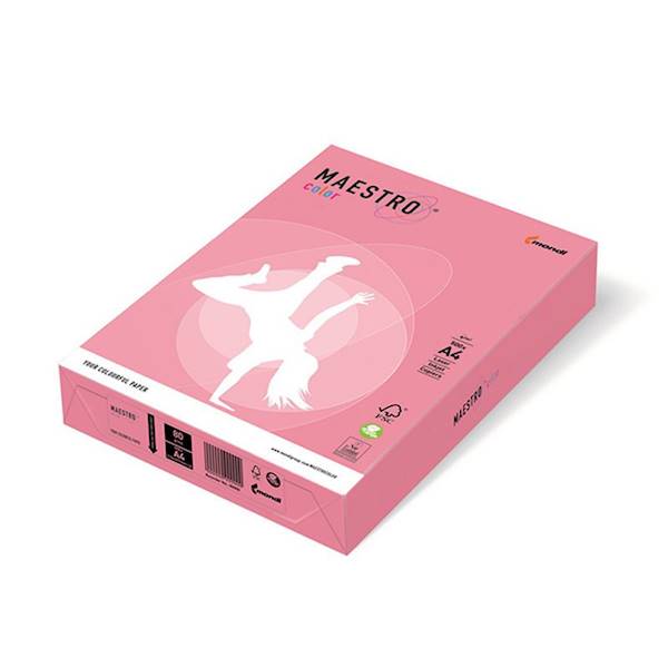 PAPIER XERO 80G RÓŻOWY PASTEL OPI74 A4/500 MAESTRO