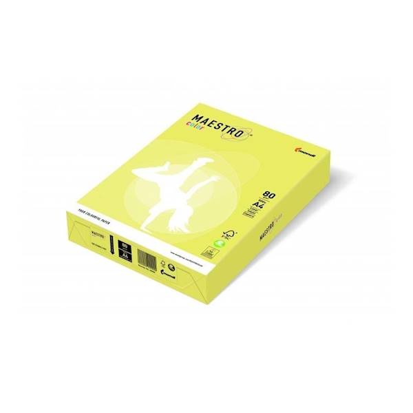 PAPIER XERO 80G ŻÓŁTY CYTRYNA ZG34 A4/500 ARK. MAE