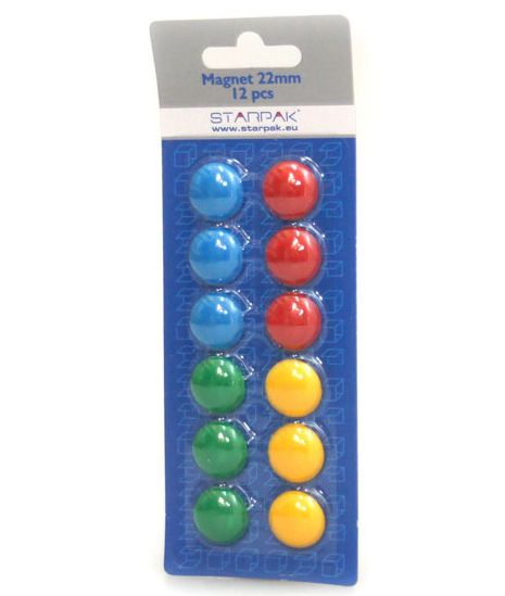 MAGNESY 22 MM TS MIX KOLORÓW STARPAK 12szt