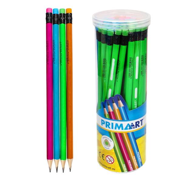 OŁÓWEK HB TRÓJKĄTNY FLUO/ METALICZNY