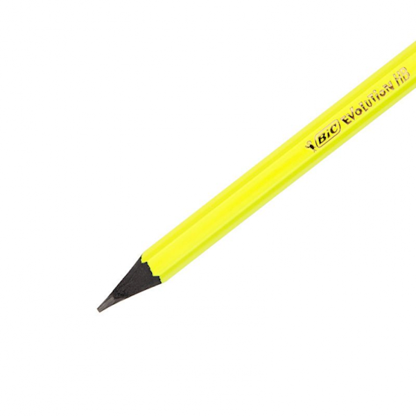 OŁÓWEK BIC EVOLUTION FLUO Z GUMKĄ